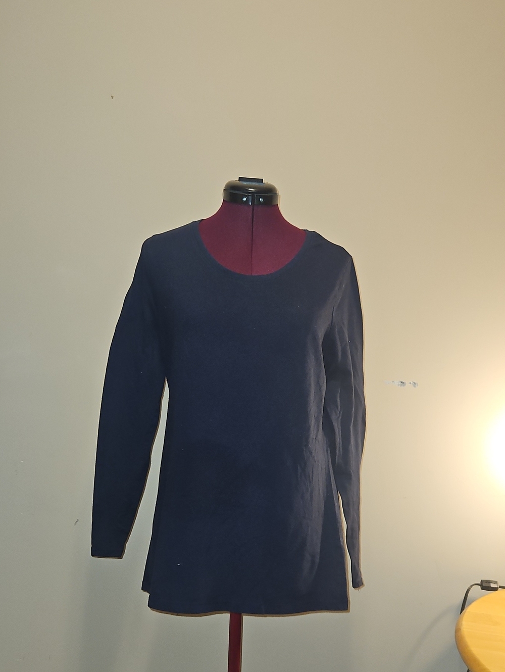 No Boundaries Dark Navy Long Sleeve Crew Top